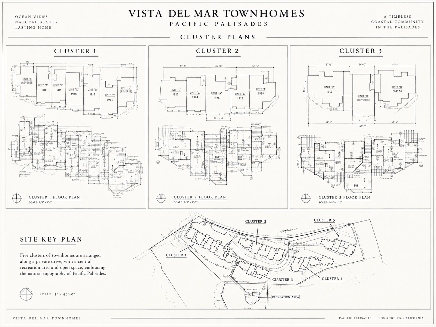Vista Del Mar cluster plans
